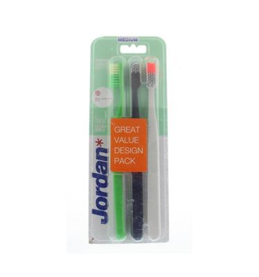 Jordan Tandenborstel Clean Smile Medium - 3 Stuks Jordan Tandenborstel Clean Smile Medium - 3 Stuks