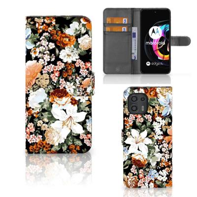 Hoesje voor Motorola Edge 20 Lite Dark Flowers Hoesje voor Motorola Edge 20 Lite Dark Flowers
