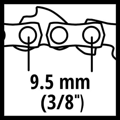 Einhell 4500196 35cm 1,1 52T 3/8 Reserveketting Geschikt voor GE-LC 36/30 Li