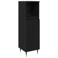 Badkamermeubelset met opslag 3 pcs Zwart Eiken 30 x 30 x 180 cm - thumbnail