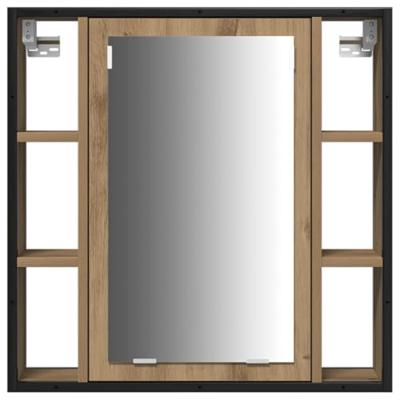 Badkamermeubelset met plank 3 pcs Artisan Eiken Bewerkt hout