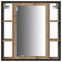 Badkamermeubelset met plank 3 pcs Artisan Eiken Bewerkt hout - thumbnail