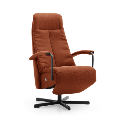 Relaxstoel C-100 Donkeroranje Stof Relaxstoel C-100 Donkeroranje Stof
