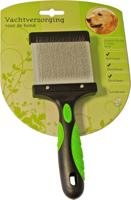 Hondenborstel flexibele slicker 2-zijdig L Vachtverzorging Gebr. de Boon - Gebr de boon - thumbnail