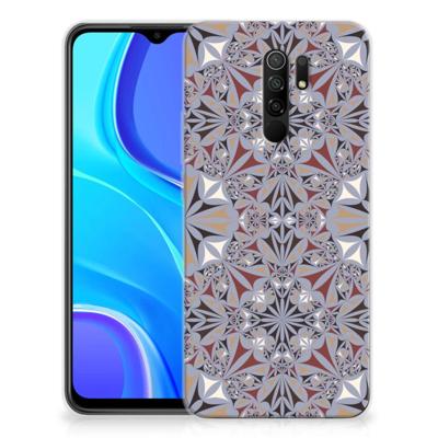 Xiaomi Redmi 9 | TPU | Siliconen hoesje | Flower Tiles Xiaomi Redmi 9 | TPU | Siliconen hoesje | Flower Tiles