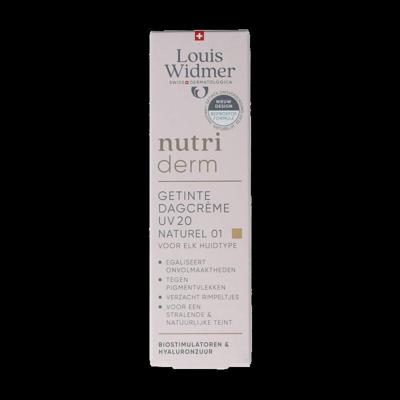 Louis Widmer Nutriderm Getinte Dagcrème Uv 20 Naturel 01 Met Parfum 30ml