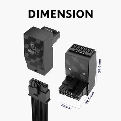 Akasa G-Nexus P16 12+4-pin Zwart
