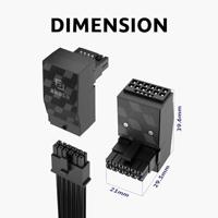 Akasa G-Nexus P16 12+4-pin Zwart - thumbnail