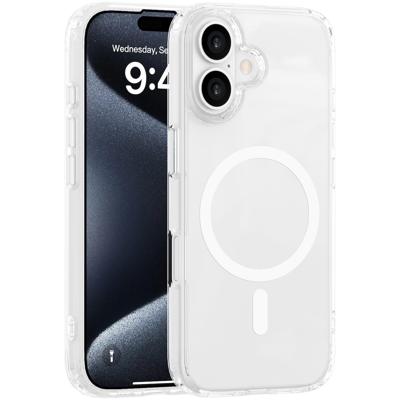 Just in Case Soft TPU Case MagSafe voor Apple iPhone 16 Telefoonhoesje Transparant