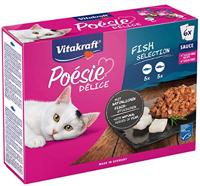 Vitakraft Poésie Délice multipack vis in saus 6 x 85g - thumbnail