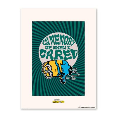 Poster Minions - In Memory Of When I Cared 30x40cm Poster Minions - In Memory Of When I Cared 30x40cm