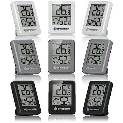 BRESSER ClimaTemp Hygro Indicator Set van 3 Thermo-/Hygrometers (grijs)