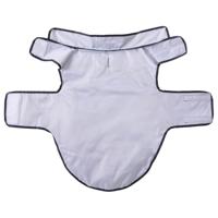 Hondenregenjas met reflecterende strips polyester blauw 2XL - thumbnail