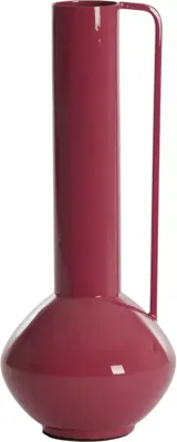 Light & Living vaas metaal panzano 12x38cm roze