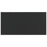 5-delige Tuinset poly rattan en staal zwart - thumbnail