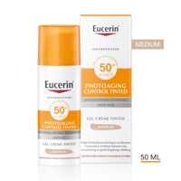 Eucerin Sun Photoaging Control Gel-Crème Getint Medium Anti-Age SPF50+ 50ml - thumbnail