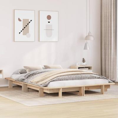 Bedframe zonder matras massief grenenhout 120x200 cm Bedframe zonder matras massief grenenhout 120x200 cm