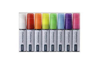 Krijtstift europel 15mm assorti etui 8 stuks