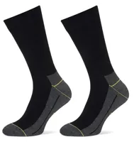 Walker 6-paar heren wandel sokken - Coolmax hiking sokken - Anti knel boord - 42 - Zwart - 42 - 42 - thumbnail