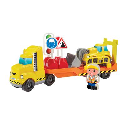 Vrachtwagen Met Oplegger Abrick Vrachtwagen Met Oplegger Abrick