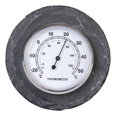 Thermometer rond leisteen / Outhings Thermometer rond leisteen / Outhings