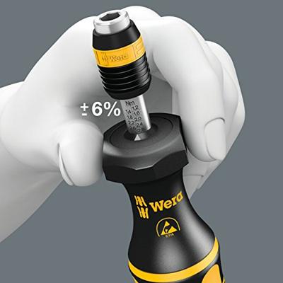 Wera 7445 Kraftform ESD instelbare Momentschroevendraaier met Rapidaptor Snelwisselhouder, 1/4 duim, 2,5 - 11,5 in. lbs. - 1 stuk(s) - 05074733001 - thumbnail