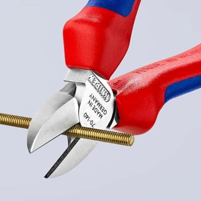 Knipex Zijsnijtang verchroomd met meer-componentengrepen 140 mm - 7005140 - thumbnail