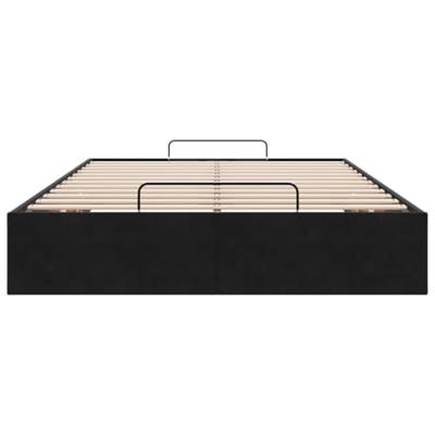 Bedframe zonder matras 120x190 cm fluweel zwart