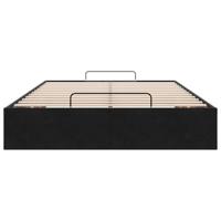 Bedframe zonder matras 120x190 cm fluweel zwart - thumbnail