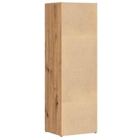 Boekenkast 36x30x114 cm bewerkt hout artisanaal eikenkleur - thumbnail