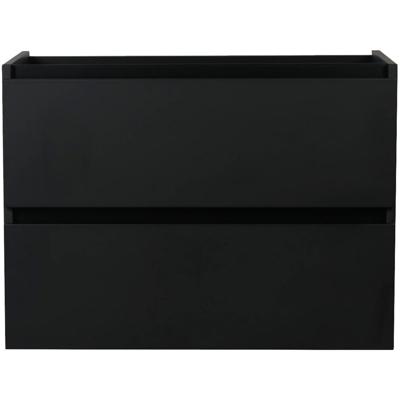 Wiesbaden Marmaris Onderkast Met 2 Laden - 80x45cm - Mat Zwart