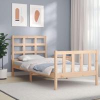 Bedframe zonder matras massief grenenhout 90x200 cm - thumbnail