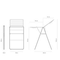 Brabantia hangon droogrek 15 meter white - thumbnail