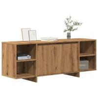 Tv-meubel 130x35x50 cm bewerkt hout artisanaal eikenkleur - thumbnail