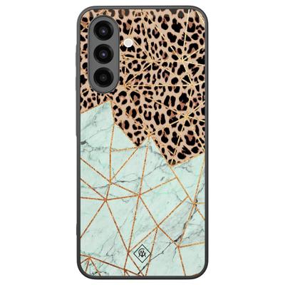 Samsung Galaxy A26 hoesje - Luipaard marmer mint