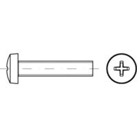 TOOLCRAFT TO-5431182 Lenscilinderschroeven M5 6 mm Kruiskop Pozidriv Staal Galvanisch verzinkt 2000 stuk(s) - thumbnail