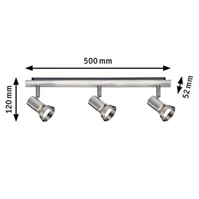 Paulmann Teja 66700 Plafondspot LED GU10 30 W Nikkel (gesatineerd) Paulmann Teja 66700 Plafondspot LED GU10 30 W Nikkel (gesatineerd)