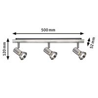 Paulmann Teja 66700 Plafondspot LED GU10 30 W Nikkel (gesatineerd) - thumbnail