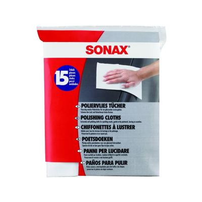 SONAX Poetsdoeken 20 x 25,7 cm synthetisch wit 15 stuks