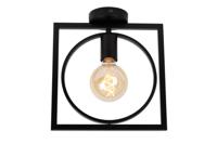 Lucide SUUS - Plafonnière - 1xE27 - Zwart - thumbnail