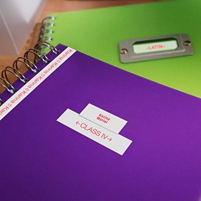 Brother Labelling Tape - 12mm, Red/White, Blister