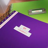 Brother Labelling Tape - 12mm, Red/White, Blister - thumbnail