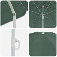 Strandparasol Groen 161 x 193 cm Polyester - thumbnail