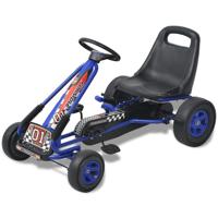 VidaXL Skelter met pedalen en verstelbare zitting blauw - thumbnail
