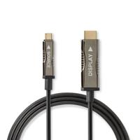 Nedis CCBG6410BK200 Usb Type-c™ Naar Hdmi™-kabel Aoc Type-c™ Male - Hdmi™-connector 20,0 M Zwart - thumbnail