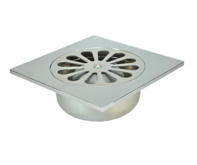 Riko doucheput met onderuitlaat 10 x 10 cm chroom