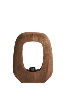 Light & Living Tafellamp 'Kelafo' Mangohout, 30cm, kleur Bruin