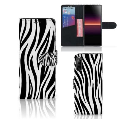 Sony Xperia L4 | Telefoonhoesje | Met pasjeshouder | Zebra Sony Xperia L4 | Telefoonhoesje | Met pasjeshouder | Zebra