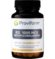 Proviform B12 1000mcg Methylcobalamine Zuigtabletten 90st - thumbnail