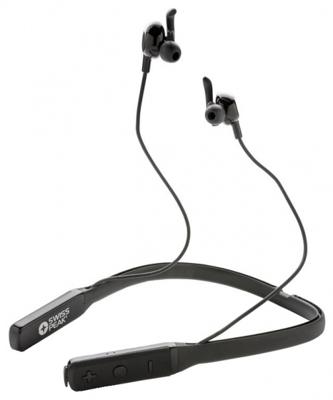 Swiss Peak oortelefoon ACN bluetooth 17 cm ABS zwart 3 delig